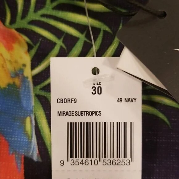 RIP CURL Mirage Subtropic Swim Trunks ~ Swim Shorts Tropical Parrot Print 30 NWT - Picture 13 of 14